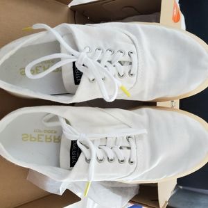 Sperry White tennis shoes